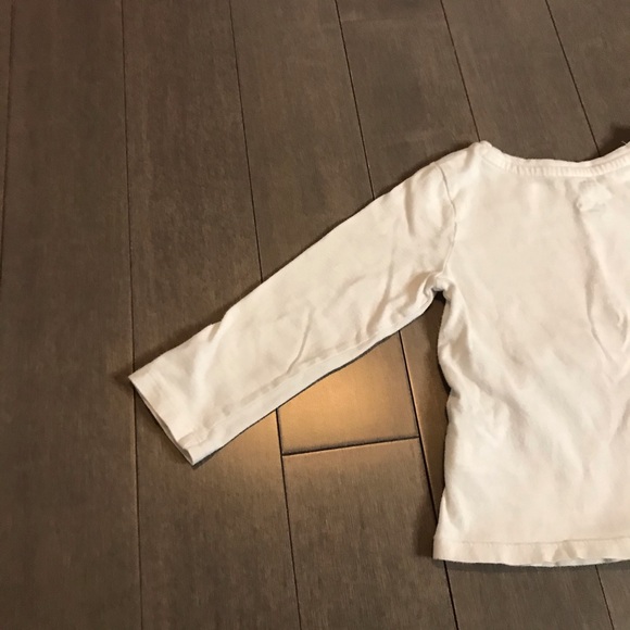 GAP baby white Paris long sleeved white tee - Picture 4 of 8